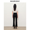 玛克门店发货：MAXRIENY复古优雅荷叶微喇九分裤女(货号:MC85PA050) 商品缩略图3