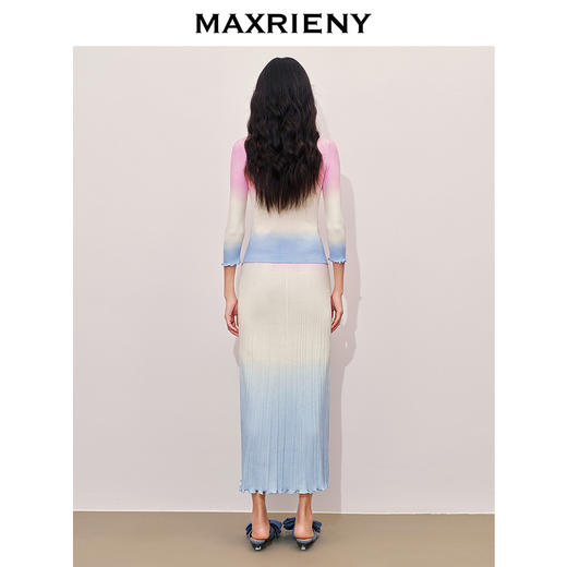 【商场同款】MAXRIENY南法度假风双层新意两件套毛衫2024夏季新品(货号:MC85SW316) 商品图3