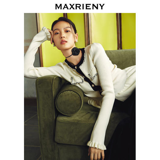 玛克门店发货：MAXRIENY贵雅*风钉珠小香外套(货号:MS85JA530) 商品图2