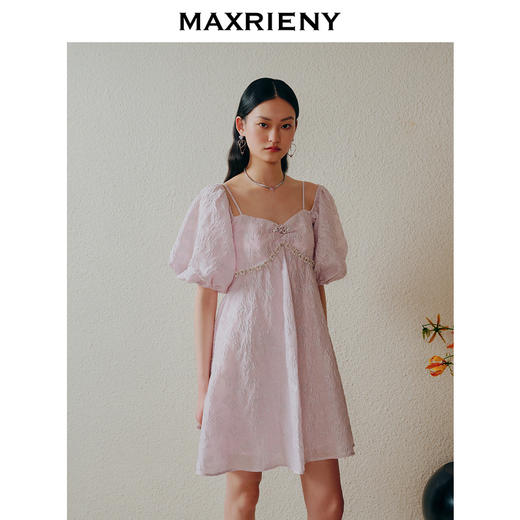 玛克门店发货：法式甜美浪漫吊带连衣裙*抹胸裙子女(货号:MC88DR357) 商品图2