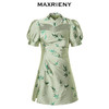 玛克门店发货：MAXRIENY国风新中式连衣裙薄荷曼波风穿搭(货号:MC88DR546) 商品缩略图4