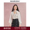 【贵雅日常-商场同款】MAXRIENY复古摩登感蝴蝶结系压褶上衣(货号:MC85TP533) 商品缩略图0