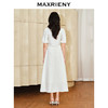 MAXRIENY优雅复古小香风花纱半裙a字伞摆半身裙(货号:MS85SK010) 商品缩略图3