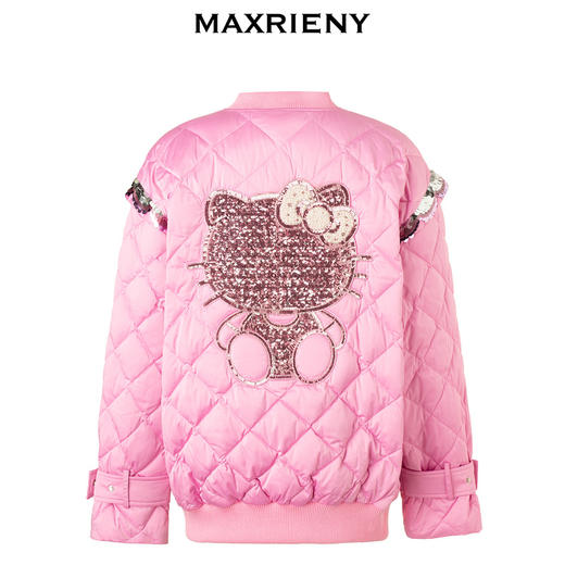 MAXRIENYkitty粉oversize宽松羽绒服(货号:MC88DC769) 商品图4