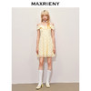MAXRIENY华丽甜美钉珠刺绣翻领连衣裙(货号:MR85DR012) 商品缩略图1