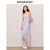 玛克门店发货：MAXRIENY优雅浪漫抽褶收腰吊带连衣裙(货号:MC85DR551) 商品缩略图1