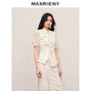 MAXRIENY国风新中式蕾丝上衣修身显瘦2024夏季新款立领手工盘扣(货号:MS85TP265) 商品缩略图2