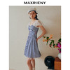 MAXRIENY海军风海上芭蕾裙一字肩吊带连衣裙(货号:MC88DR268) 商品缩略图2