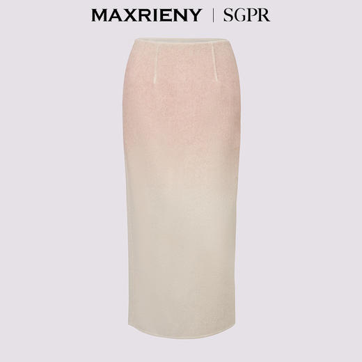 玛克门店发货：MAXRIENY高级感渐变色半身裙(货号:MS85SK523) 商品图4