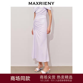 预售玛克门店发货：MAXRIENY*日常系带设计半裙修身显瘦(货号:MC85SK322)