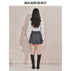 玛克门店发货：MAXRIENY复古少女感黑灰宽压褶半身裙短裙(货号:MC85SK536) 商品缩略图3