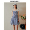 MAXRIENY海军风海上芭蕾裙一字肩吊带连衣裙(货号:MC88DR268) 商品缩略图1