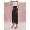 玛克门店发货：MAXRIENY*都市感钉珠扣开衩半裙(货号:MC85SK545) 商品缩略图1