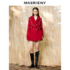 MAXRIENY复古红披肩领毛呢大衣毛呢外套羊毛外衣(货号:MS87CT754) 商品缩略图3