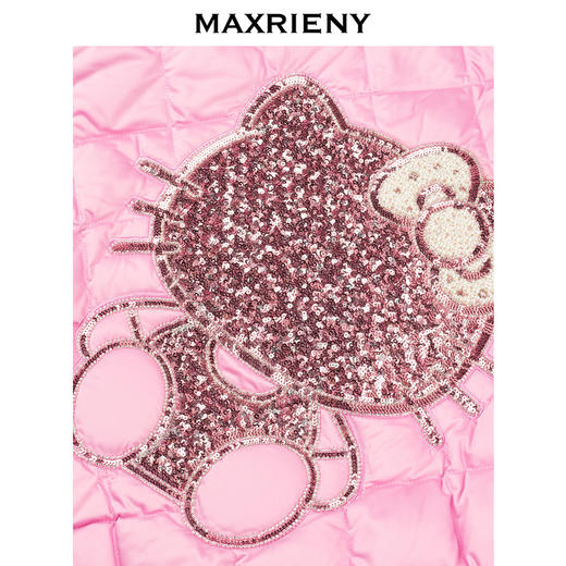 MAXRIENYkitty粉oversize宽松羽绒服(货号:MC88DC769) 商品图1