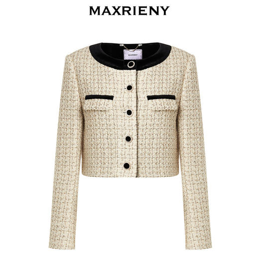 玛克门店发货：MAXRIENY名媛千金小香风短外套(货号:MS88JA537) 商品图4