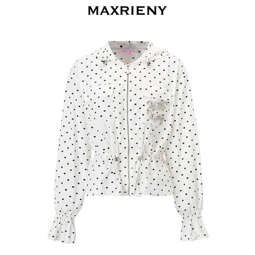 【商场同款】MAXRIENY时尚防晒服凉感波点外套女(货号:MS85JA254) 商品图4