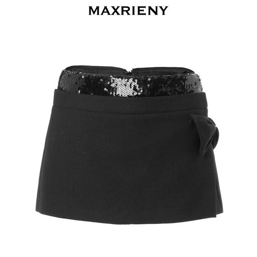 玛克门店发货：MAXRIENY亮片低腰式裙裤短裤(货号:MC88PA771) 商品图3