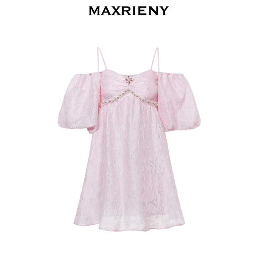 玛克门店发货：法式甜美浪漫吊带连衣裙*抹胸裙子女(货号:MC88DR357) 商品图4