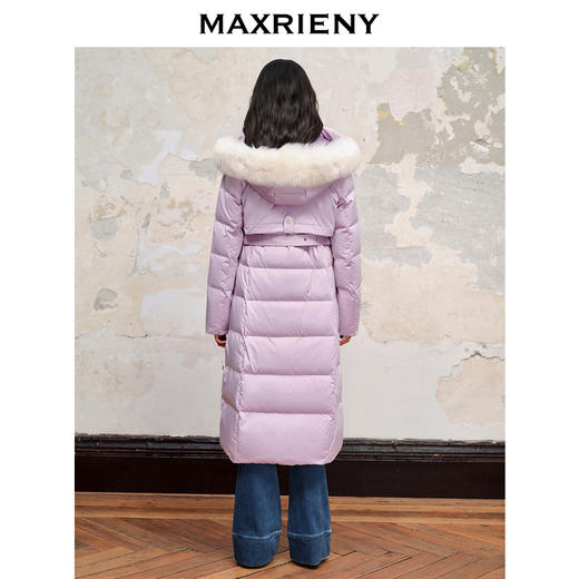 MAXRIENY羽绒服狐狸毛领长款修身收腰加厚冬季外套(货号:MC88DC506) 商品图3