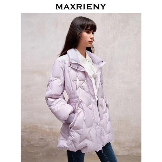 MAXRIENY*复古感羽绒服中长款保暖外套(货号:MS88DC517) 商品图2