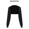 【东方玉兰-商场同款】MAXRIENY复古优雅亮片绣花贝壳坎肩外套(货号:MC85JA043) 商品缩略图4