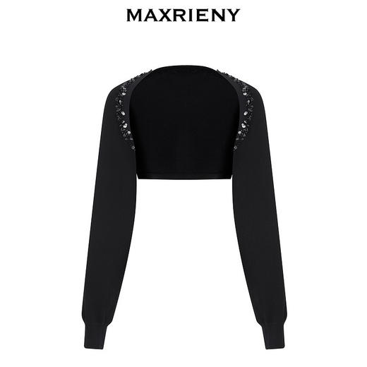 【东方玉兰-商场同款】MAXRIENY复古优雅亮片绣花贝壳坎肩外套(货号:MC85JA043) 商品图4
