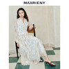 玛克门店发货：MAXRIENY浪漫复古印花伞摆半裙桑蚕丝裙(货号:MC85SK022) 商品缩略图1