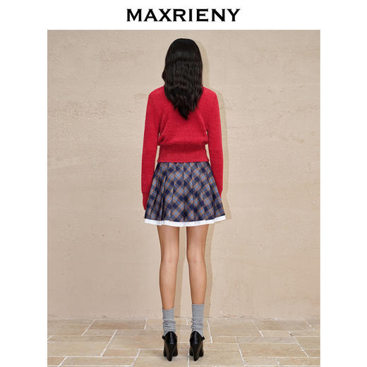 MAXRIENY英伦千金小香复古POLO领针织外套收腰(货号:MC88JA586) 商品图3