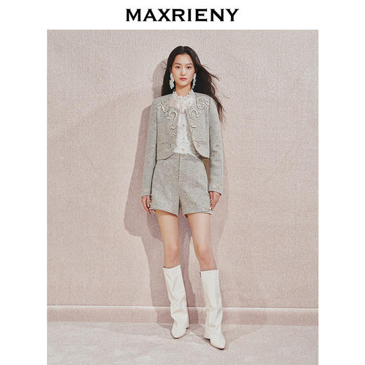 【主题纪念款】MAXRIENY*日常绣花钉珠外套2024秋冬新款(货号:MC85JA584) 商品图1