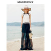 玛克门店发货：MAXRIENY透视感雪纺阔腿裤装2024夏季新款休闲裤女(货号:MC85PA272) 商品缩略图1