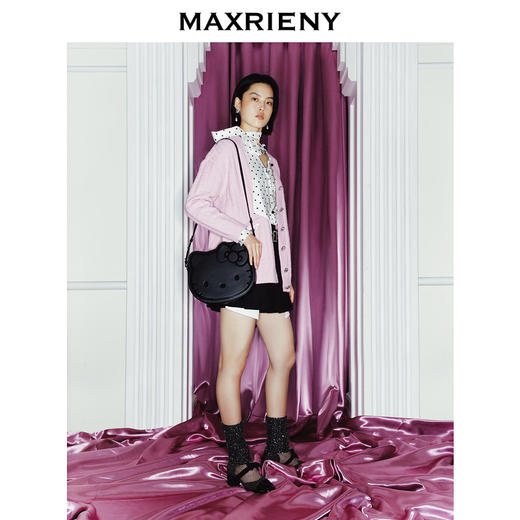 MAXRIENY kitty粉针织外套2023冬季新款(货号:MS88JA779) 商品图1