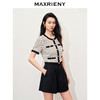 【黑白优雅主义-商场同款】MAXRIENY千金小香风率性直身花纱外套(货号:MC85JA017) 商品缩略图2