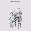 玛克门店发货：MAXRIENY甜美撞色波浪桑蚕丝上衣女2024夏季新款(货号:MC85TP270) 商品缩略图4