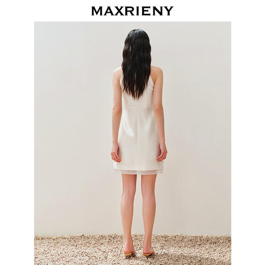 玛克门店发货：华丽*收腰小A钉珠连衣裙(货号:MC85DR314) 商品图3