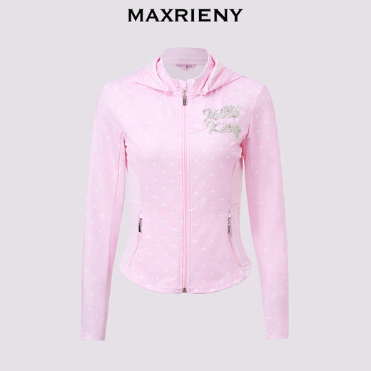 玛克门店发货：MAXRIENYKitty波点凉感连帽防晒外套(货号:MC85JA272) 商品图4
