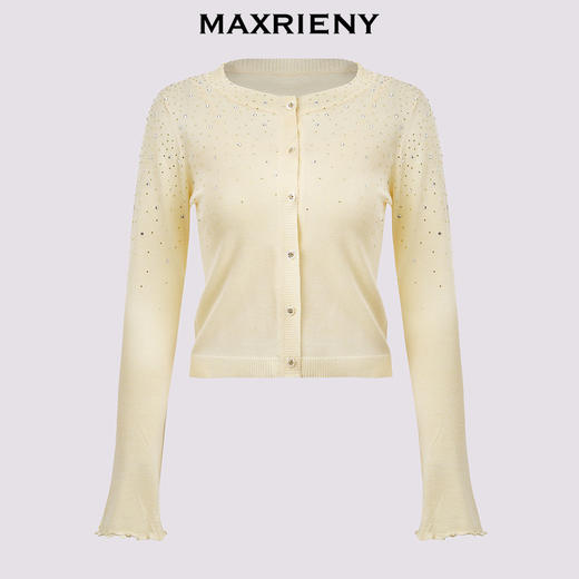 玛克门店发货：MAXRIENY*休闲感渐变烫钻收腰毛(货号:MC85SW539) 商品图4