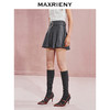 玛克门店发货：MAXRIENY复古少女感黑灰宽压褶半身裙短裙(货号:MC85SK536) 商品缩略图2