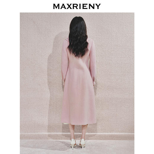 玛克门店发货：MAXRIENY中式雅韵复古毛呢大衣货号:MS85CT507) 商品图3