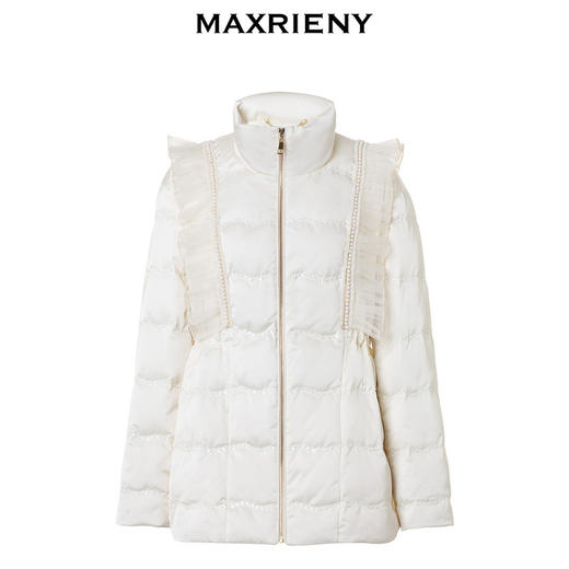 MAXRIENY甜美复古感羽绒服绣花珠片外套面包服(货号:MS88DC535) 商品图4