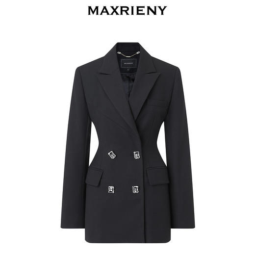 【商场同款-都市华丽日常】MAXRIENY通勤风收腰西服24春季新品女(货号:MC85JA036) 商品图4