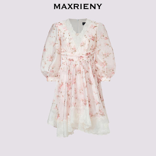 玛克门店发货：MAXRIENY欧根纱绣花连衣裙透视感设计(货号:MC85DR304) 商品图4