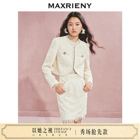 玛克门店发货：MAXRIENY蕾丝截短外套(货号:MC85JA525)