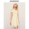 MAXRIENY华丽甜美钉珠刺绣翻领连衣裙(货号:MR85DR012) 商品缩略图2