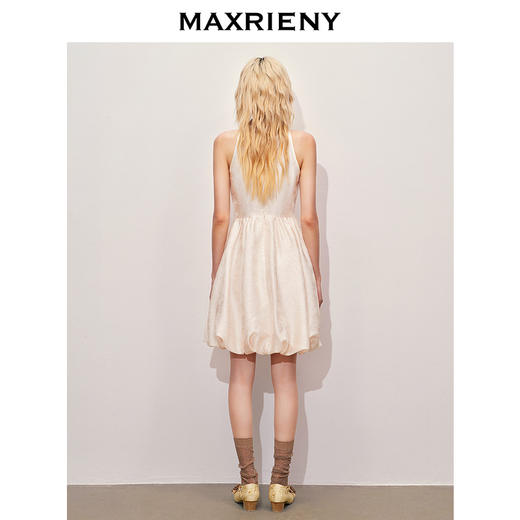 玛克门店发货：MAXRIENY华丽新中式玫瑰钉珠流苏连衣裙(货号:MC85DR351) 商品图3