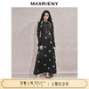 玛克门店发货：MAXRIENY华丽宫廷风玫瑰蕾丝连衣裙2024秋冬新款(货号:MC85DR560) 商品缩略图0
