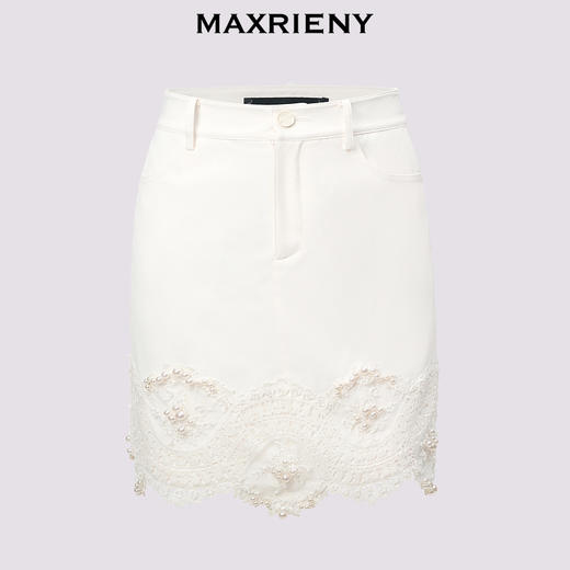 玛克门店发货：MAXRIENY华丽甜美感直身钉珠蕾丝短裤女(货号:MC85PA286) 商品图4