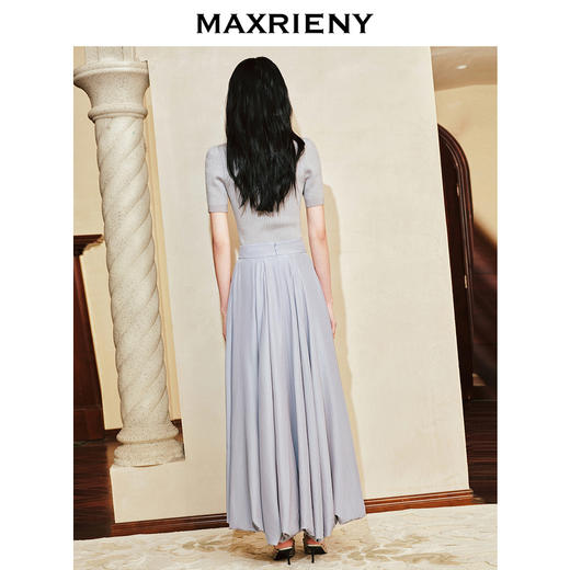 玛克门店发货：】MAXRIENY复古赫本套头修身针织毛衫24春款(货号:MC85SW052) 商品图3