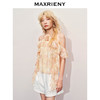 【异域·摩洛哥-商场同款】MAXRIENY晕染蕾丝浪漫甜美波浪边上衣(货号:MC85TP334) 商品缩略图2