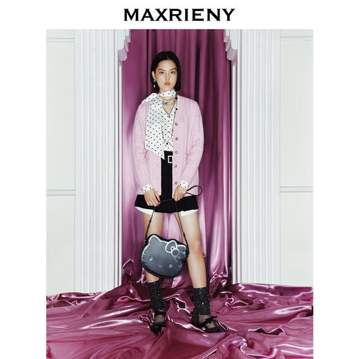 MAXRIENY kitty粉针织外套2023冬季新款(货号:MS88JA779) 商品图2